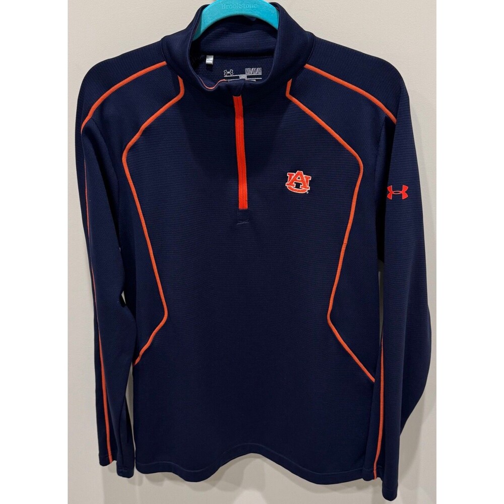 AUBURN TIGERS - UNDER ARMOUR 1/4 ZIP PULLOVER - Men's Size Medium - Navy